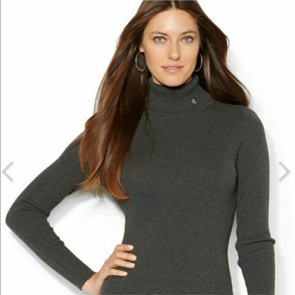 Lauren Ralph Lauren petite p/s gray turtle neck